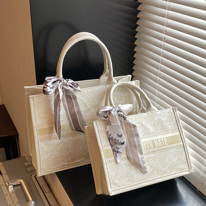 Women's Versatile Printed Hard Bottom Three-dimensional Tote Bag