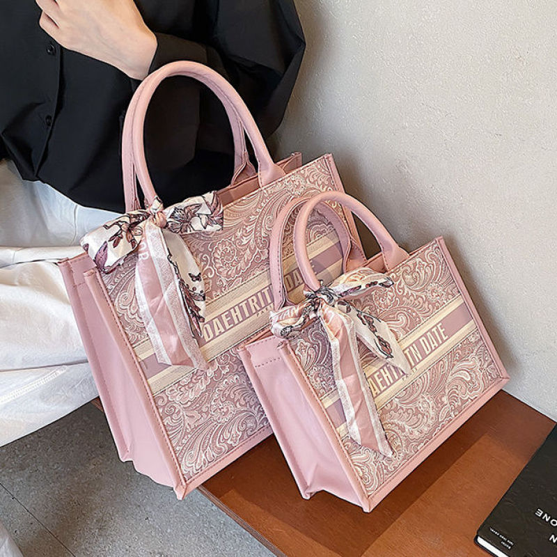 Women's Versatile Printed Hard Bottom Three-dimensional Tote Bag