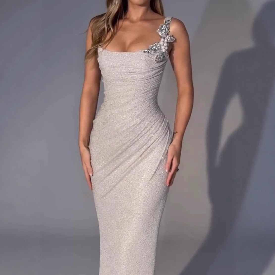 Party Light Luxury Diamond Shiny Dress