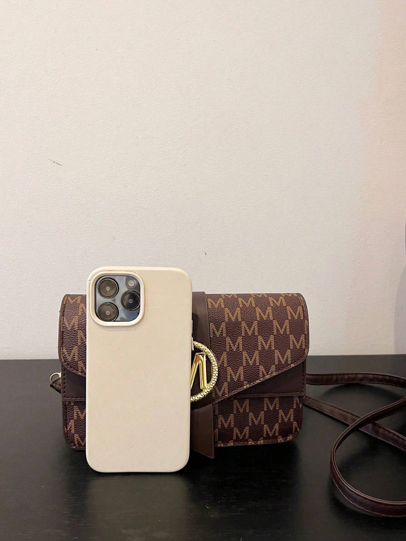 Fashionable And Versatile Girl's Single Shoulder Crossbody Small Square Bag